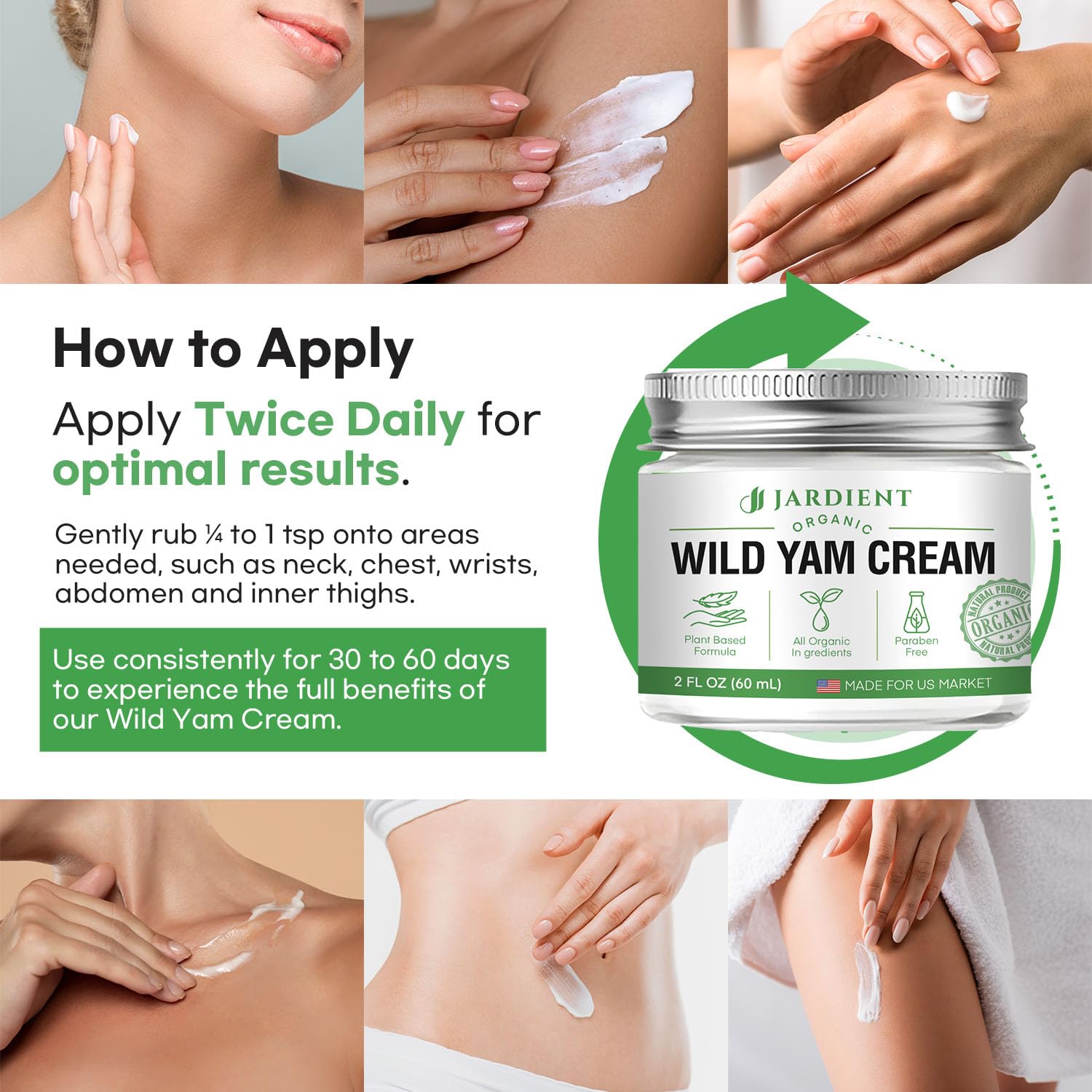 Nature Ziran Wild Yam Cream for hormone balance usage