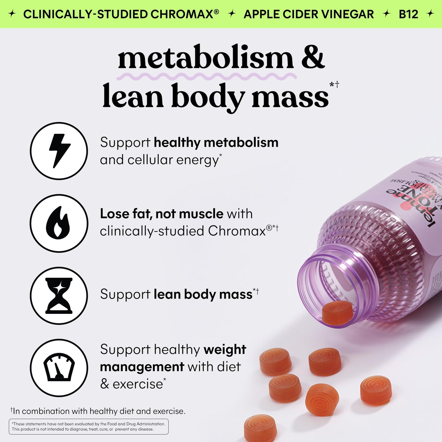 Lemme Tone body composition support gummies vegetarian ingredients list