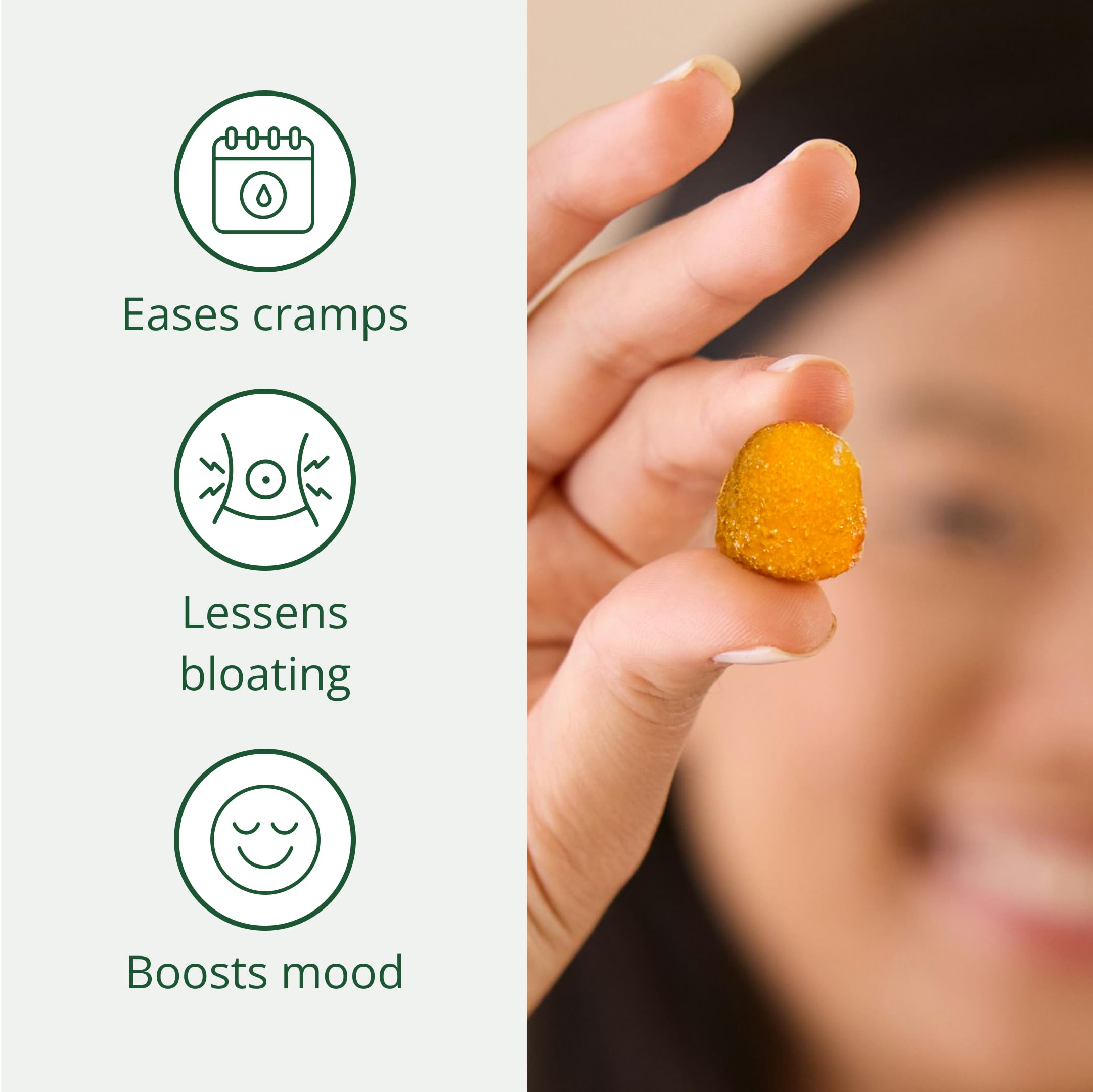 Semaine PMS Relief Gummies 48 count label details