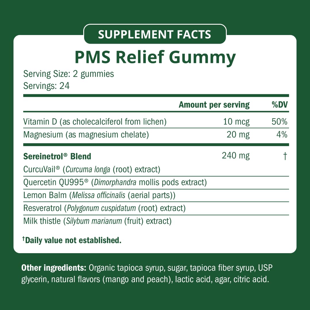 Semaine PMS Relief Gummies 48 count bottle on display