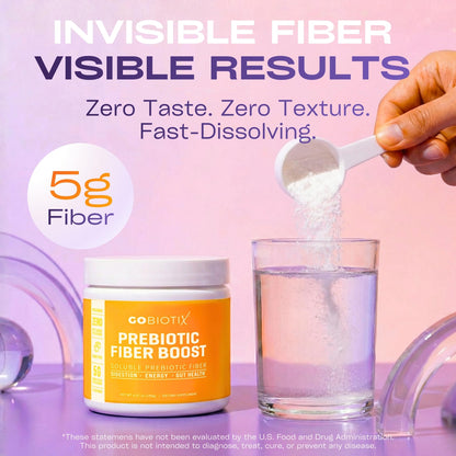 GoBiotix soluble prebiotic fiber powder nutritional facts label