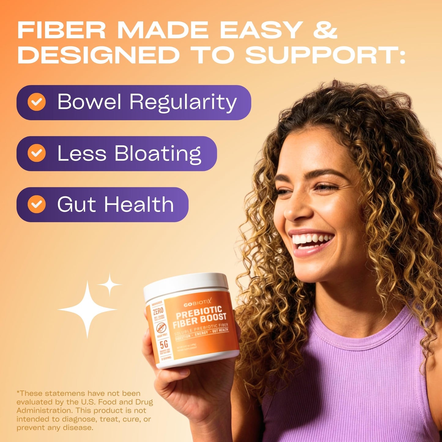 Unflavored keto friendly fiber supplement being mixed into a drink