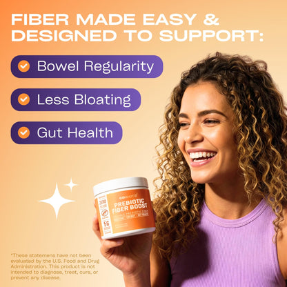 Unflavored keto friendly fiber supplement being mixed into a drink