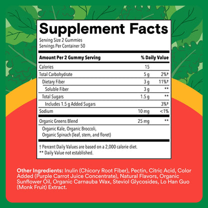 Vegetarian mixed berry flavor dietary fiber gummies for kids constipation relief
