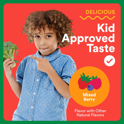 SmartyPants children digestive wellness chewable gummies non GMO formula view