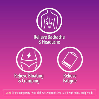 Close up of HealthA2Z Menstrual Complete bottle label ingredients