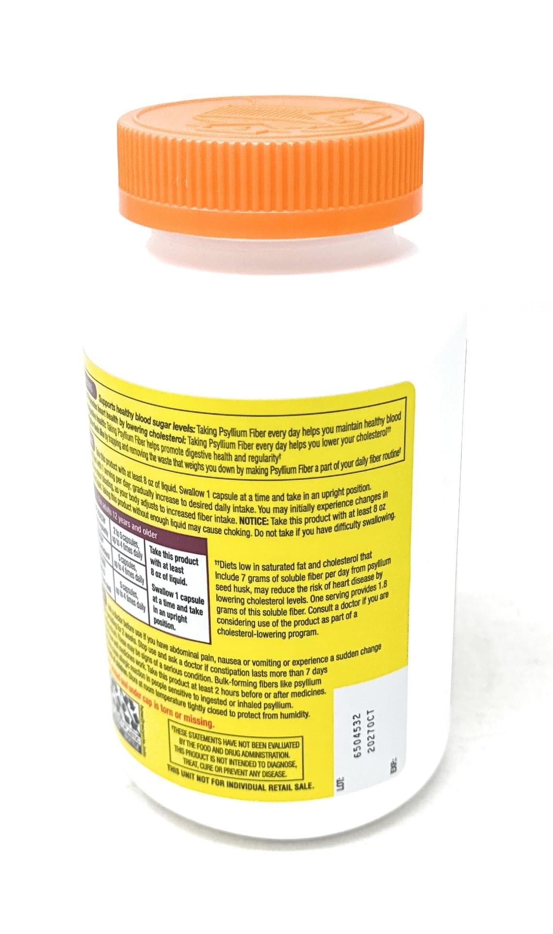 Authentic USA imported Kirkland Signature psyllium fiber capsules 360 count container