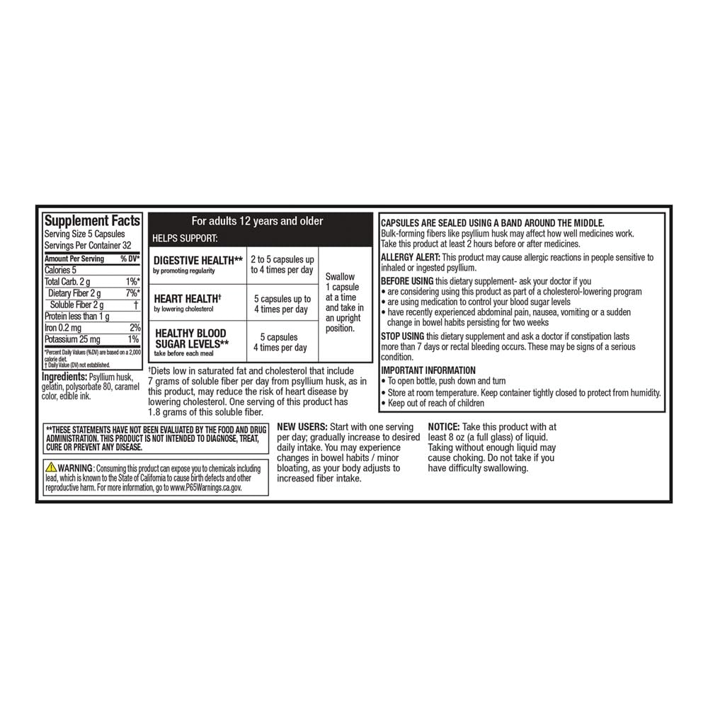 Quality Choice imported daily soluble fiber supplement for heart and digestive support