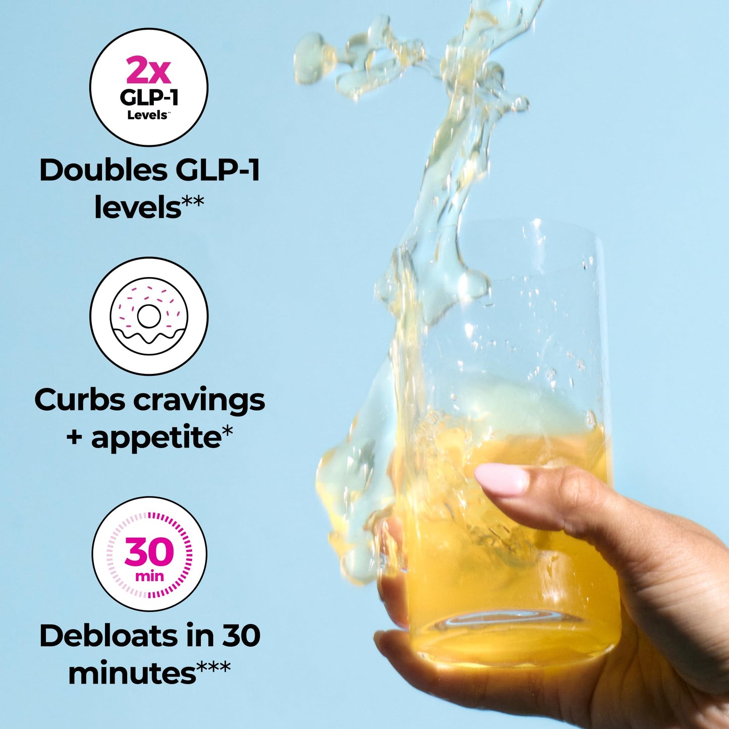 HUM Nutrition Flatter Me Fiber supplement nutritional facts and prebiotic ingredients label view.