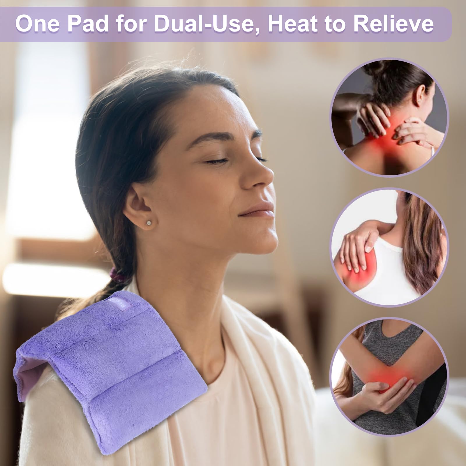 Suzzipad heat pack showing soft minky fabric texture