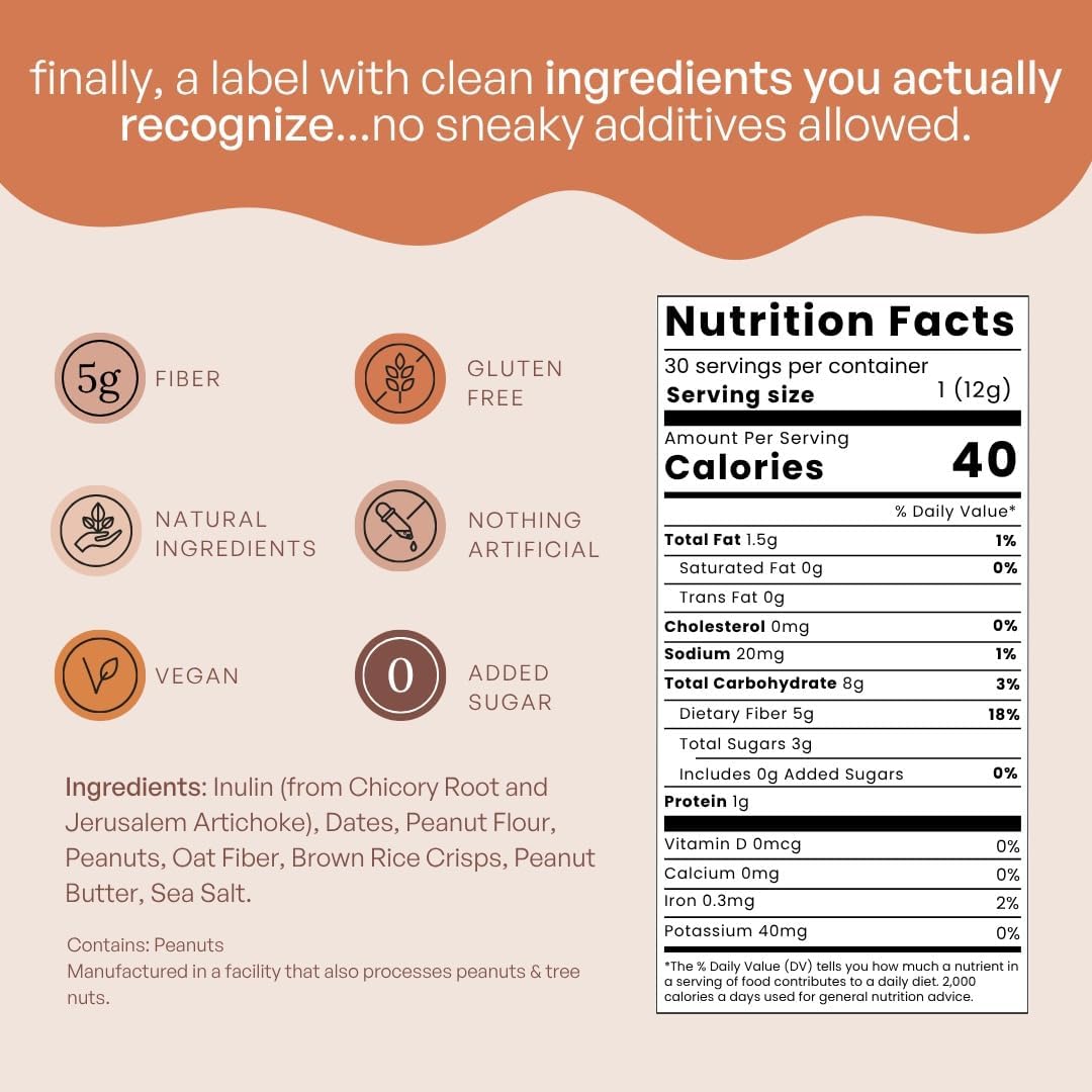 Fiome zero added sugar daily fiber snack for adults