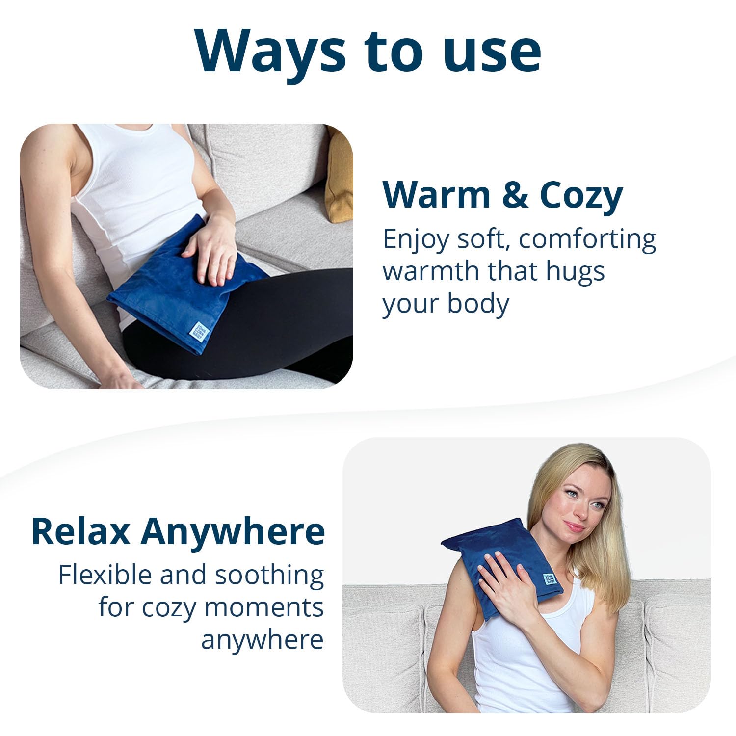 Iowa Corn Baby weighted heating pad with removable cover