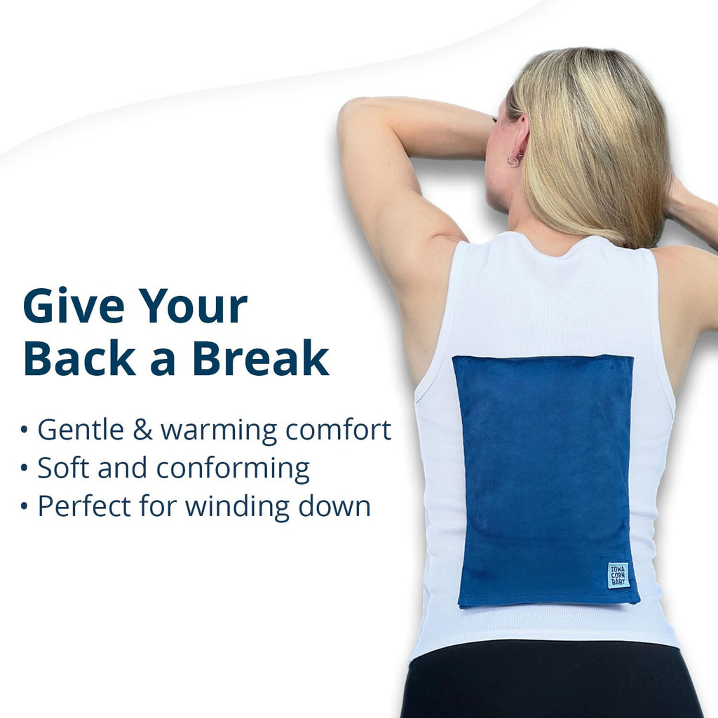 Side view of Iowa Corn Baby moist heat therapy pad