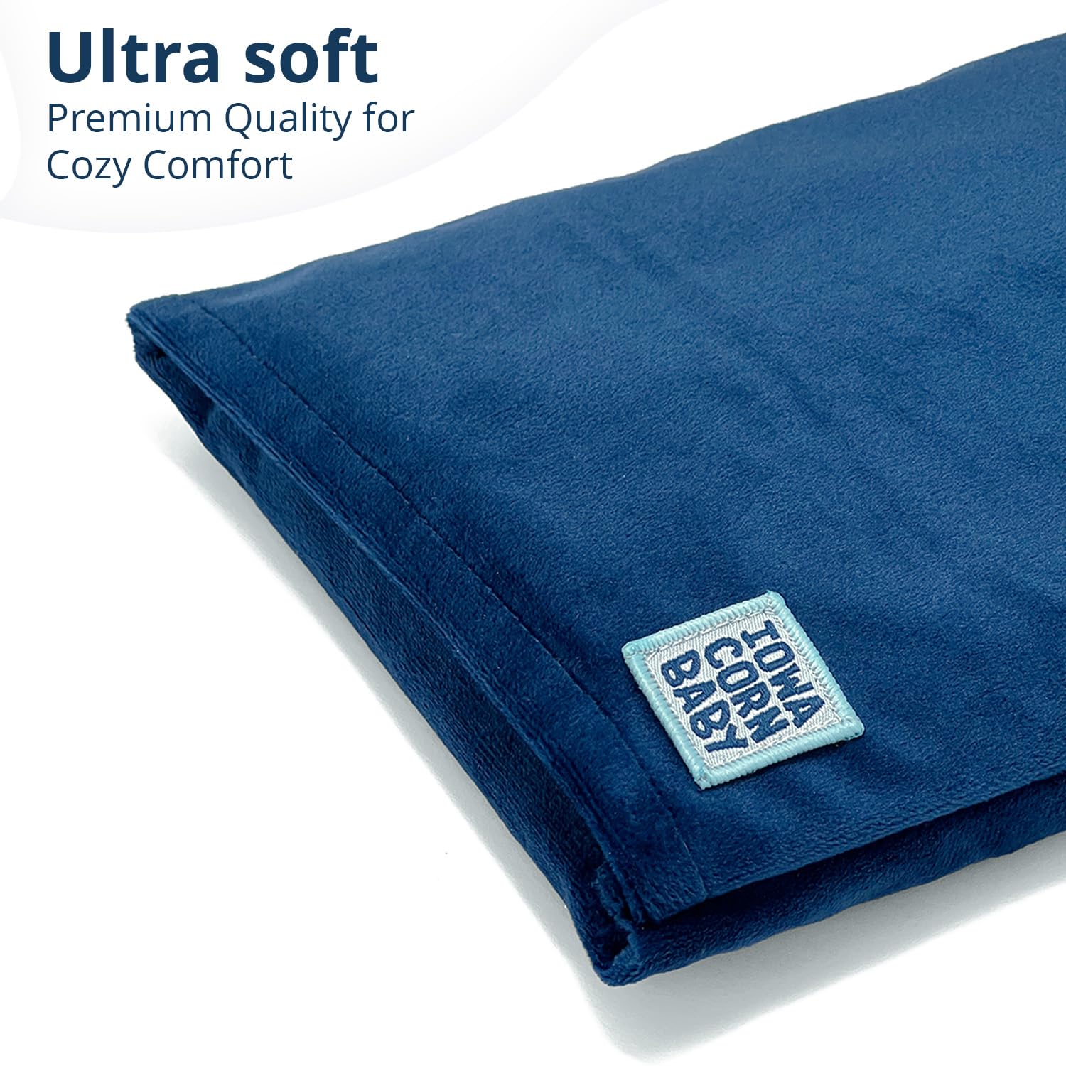Close up of soft texture on Iowa Corn Baby heating pad