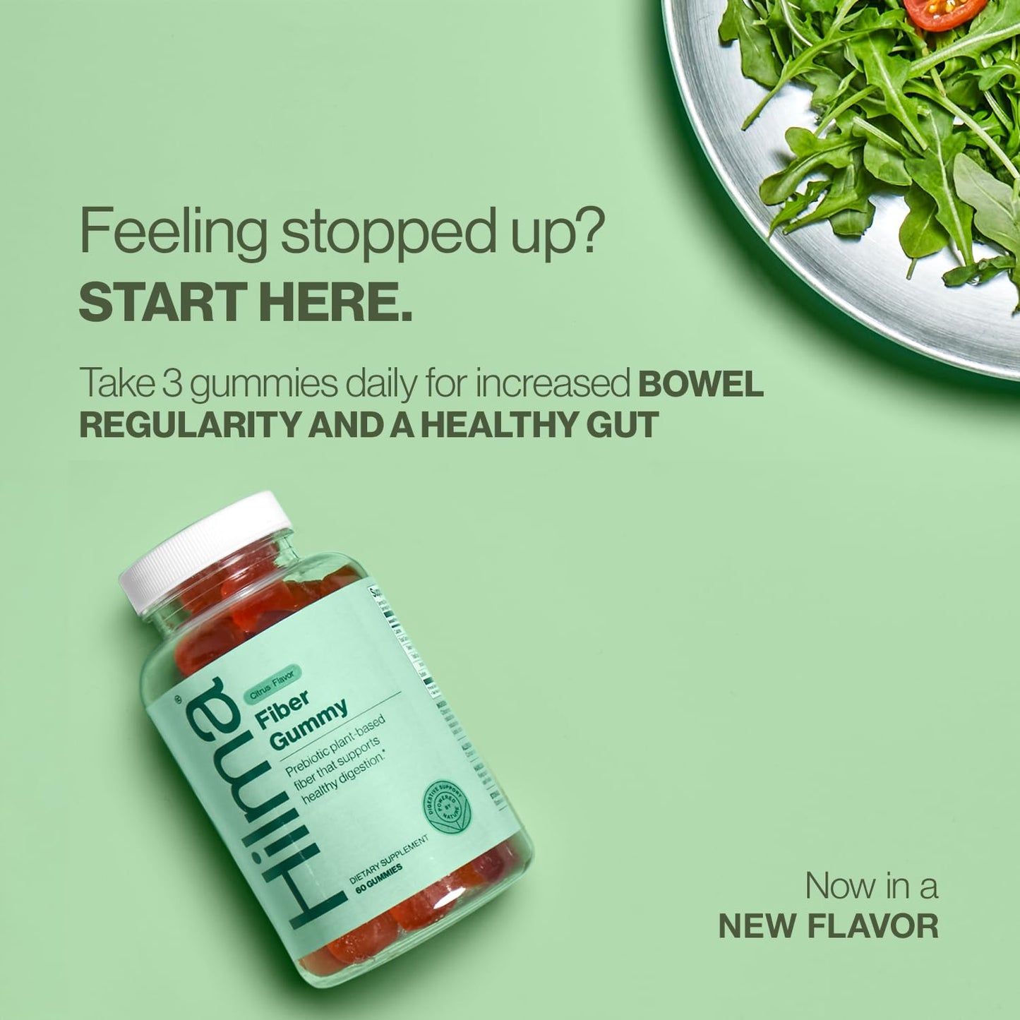 Daily chewable prebiotic fiber supplements with natural citrus and berry flavor