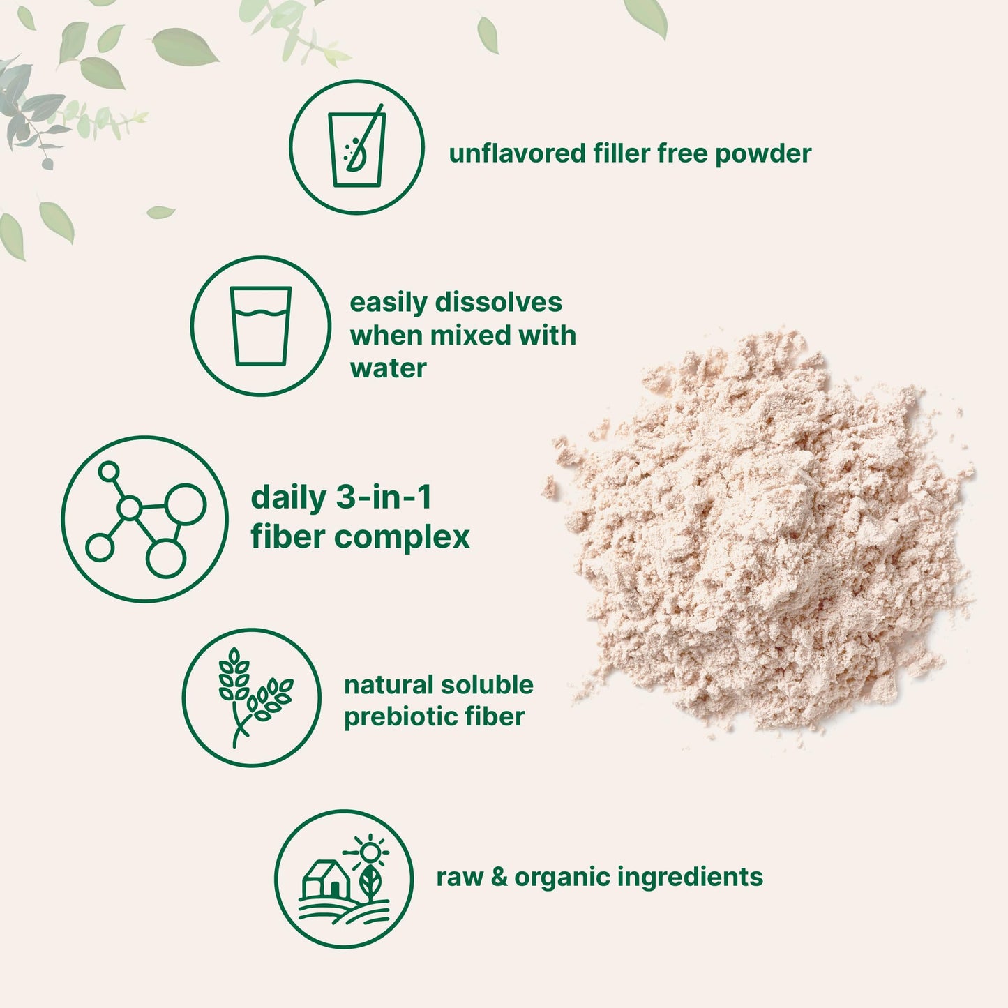 Scoop measurement inside the Micro Ingredients organic triple fiber packaging.