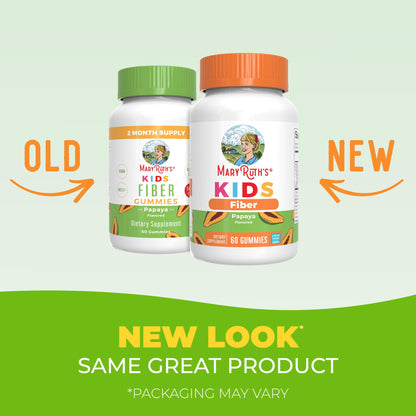 Sugar free papaya flavored soluble fiber gummies for children