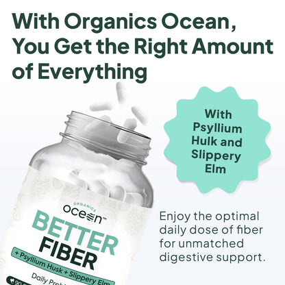 Organics Ocean digestive health supplement capsule form for natural stool softener