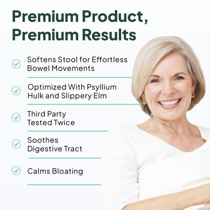 Organics Ocean Better Fiber premium gut health capsules to reduce bloating
