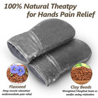 Side profile of AiricePac heated therapy mittens
