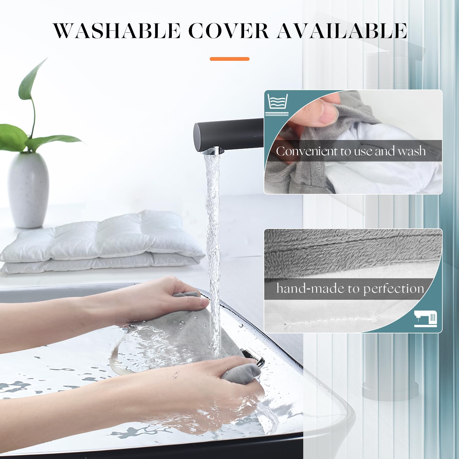 Uncn microwavable wrap showing removable washable cover