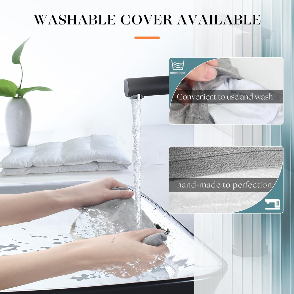 Uncn microwavable wrap showing removable washable cover