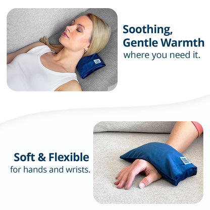 Iowa Corn Baby heating pad showing compact 4 by 8 inch size