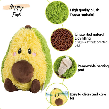 Happy Fuel avocado heating pad used for back pain relief