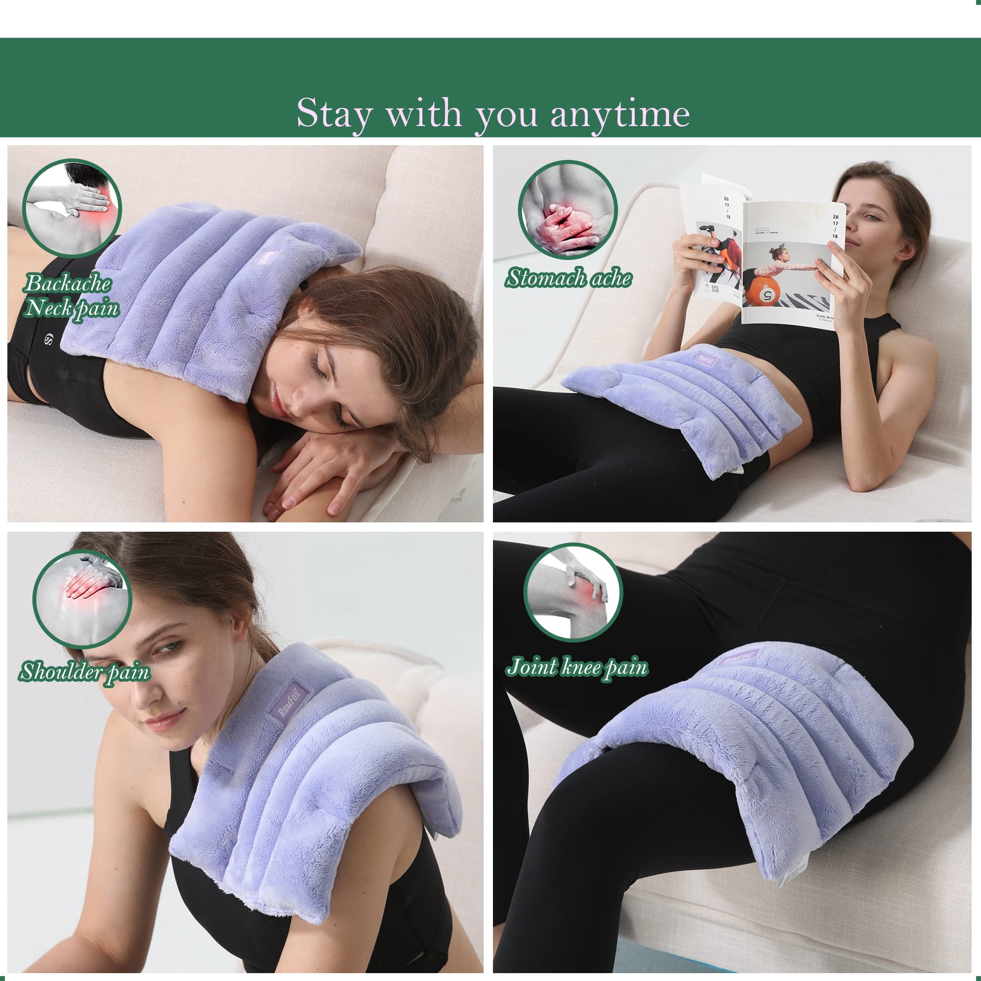 Romfox microwave heating pad for back pain relief