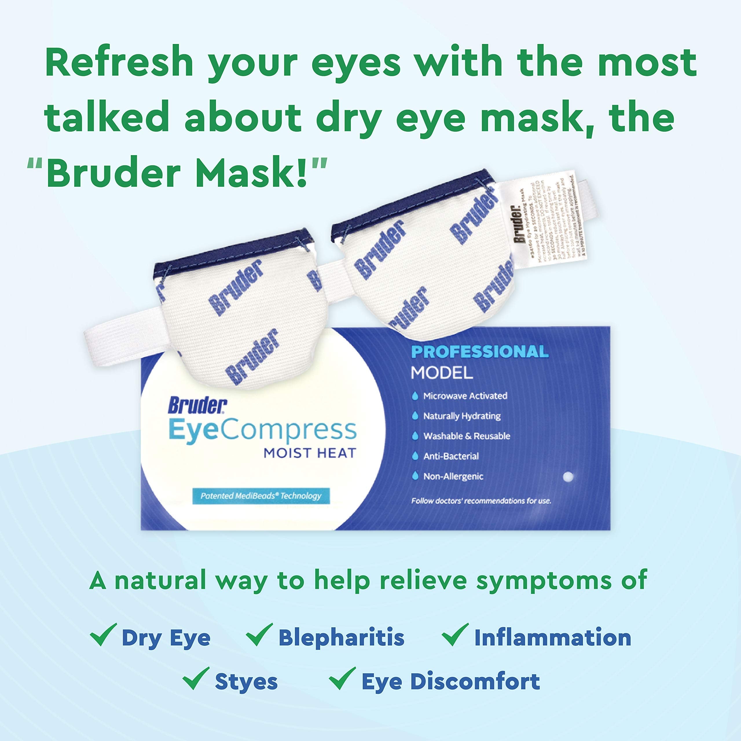 Bruder eye compress pack of two retail packaging