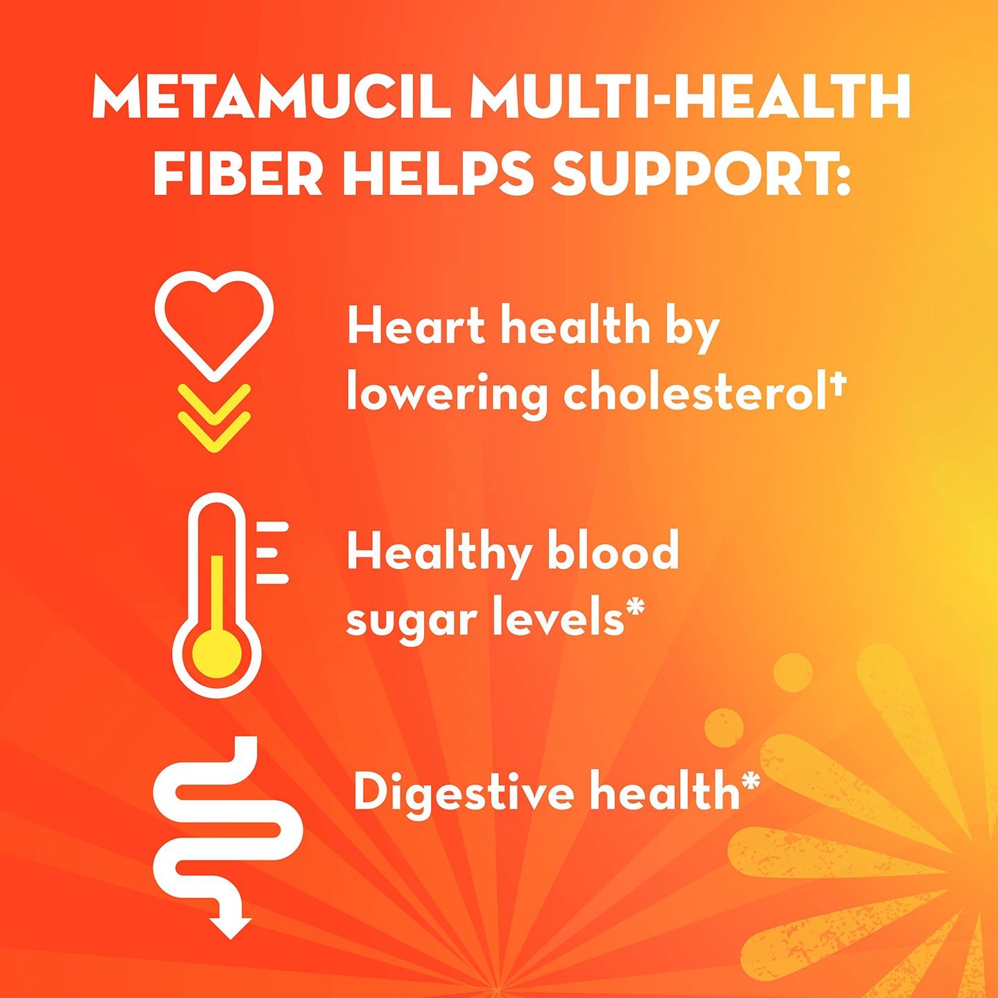 USA imported Metamucil three in one digestive and joint health supplement powder