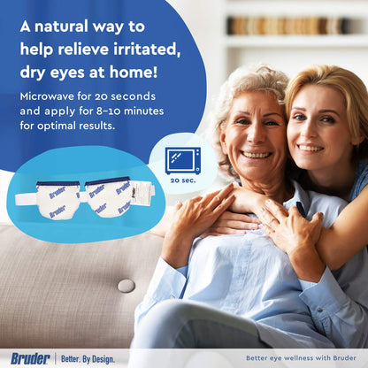 Side profile of Bruder eye mask showing ergonomic fit