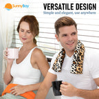 SunnyBay heating pad being used as a cold compress