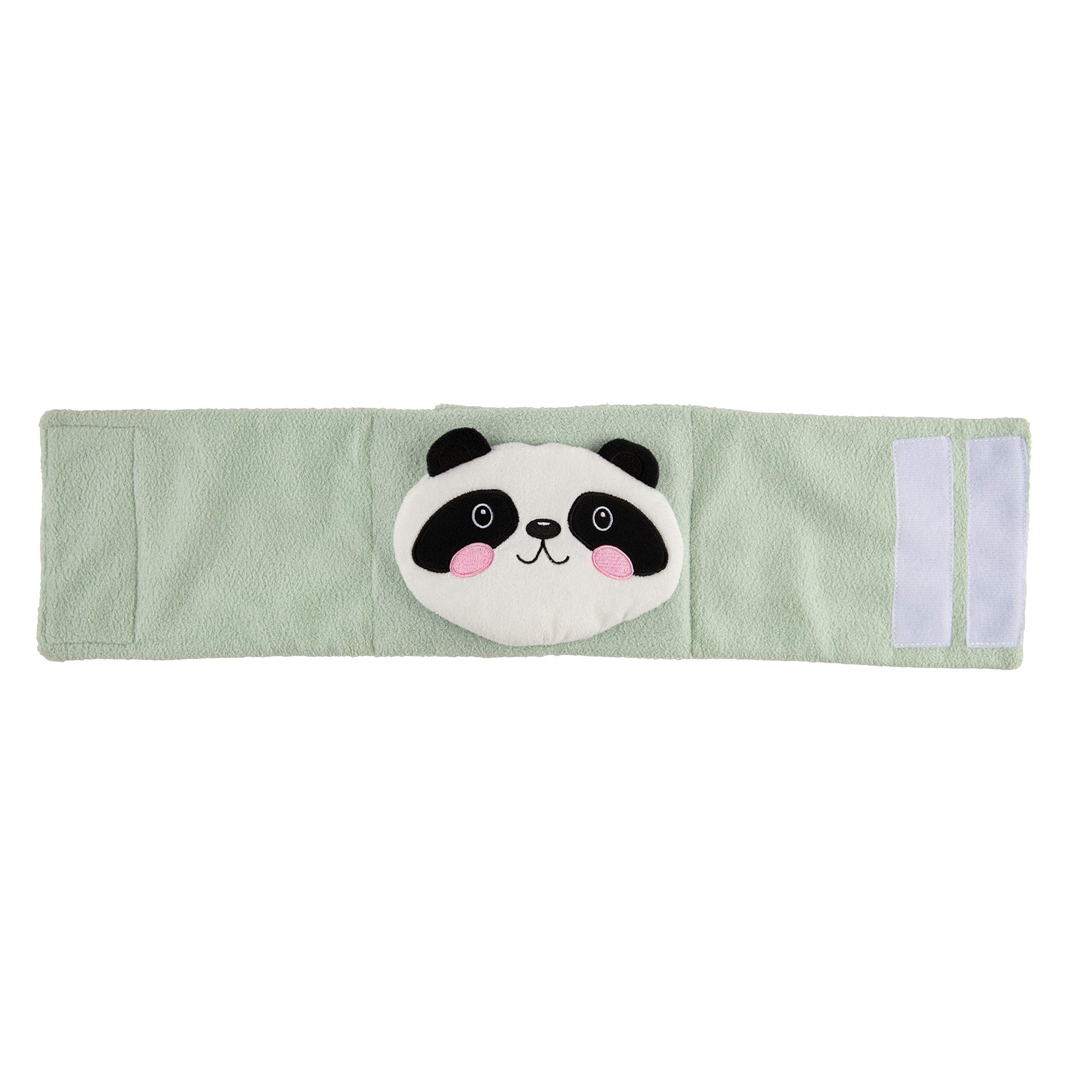 Lifestyle shot of baby wearing Panda Gripebelt