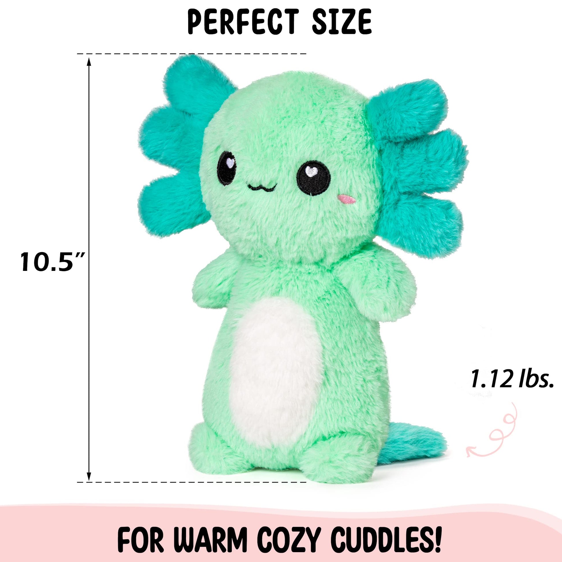 Happy Fuel axolotl heating pad side profile