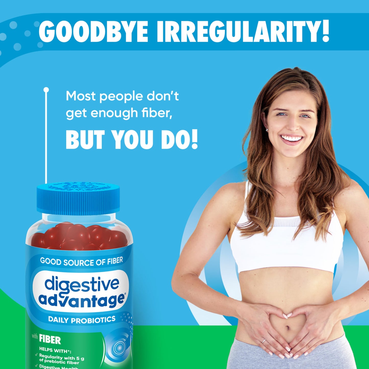 Chewable strawberry flavored prebiotics and probiotics supplement for men and women