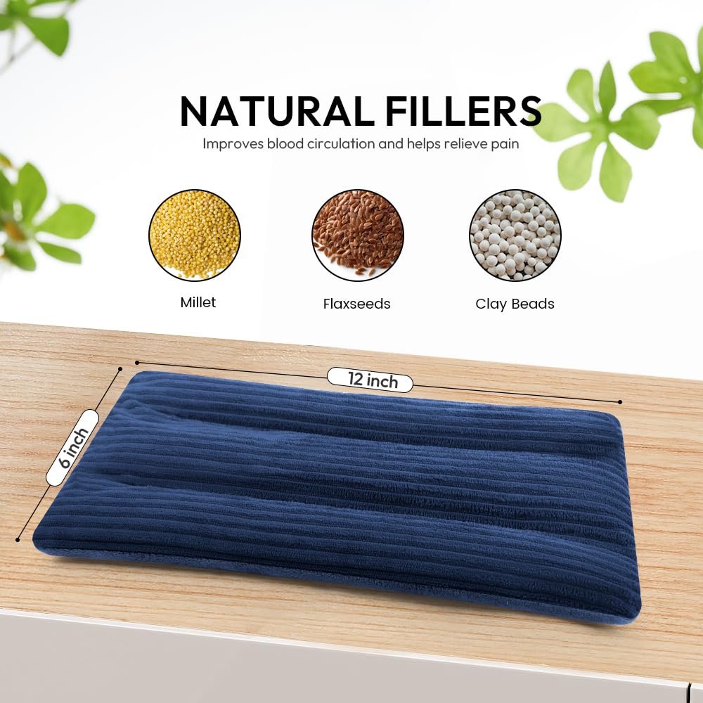 Morliden 6 by 12 inch heating pad showing soft velvet texture