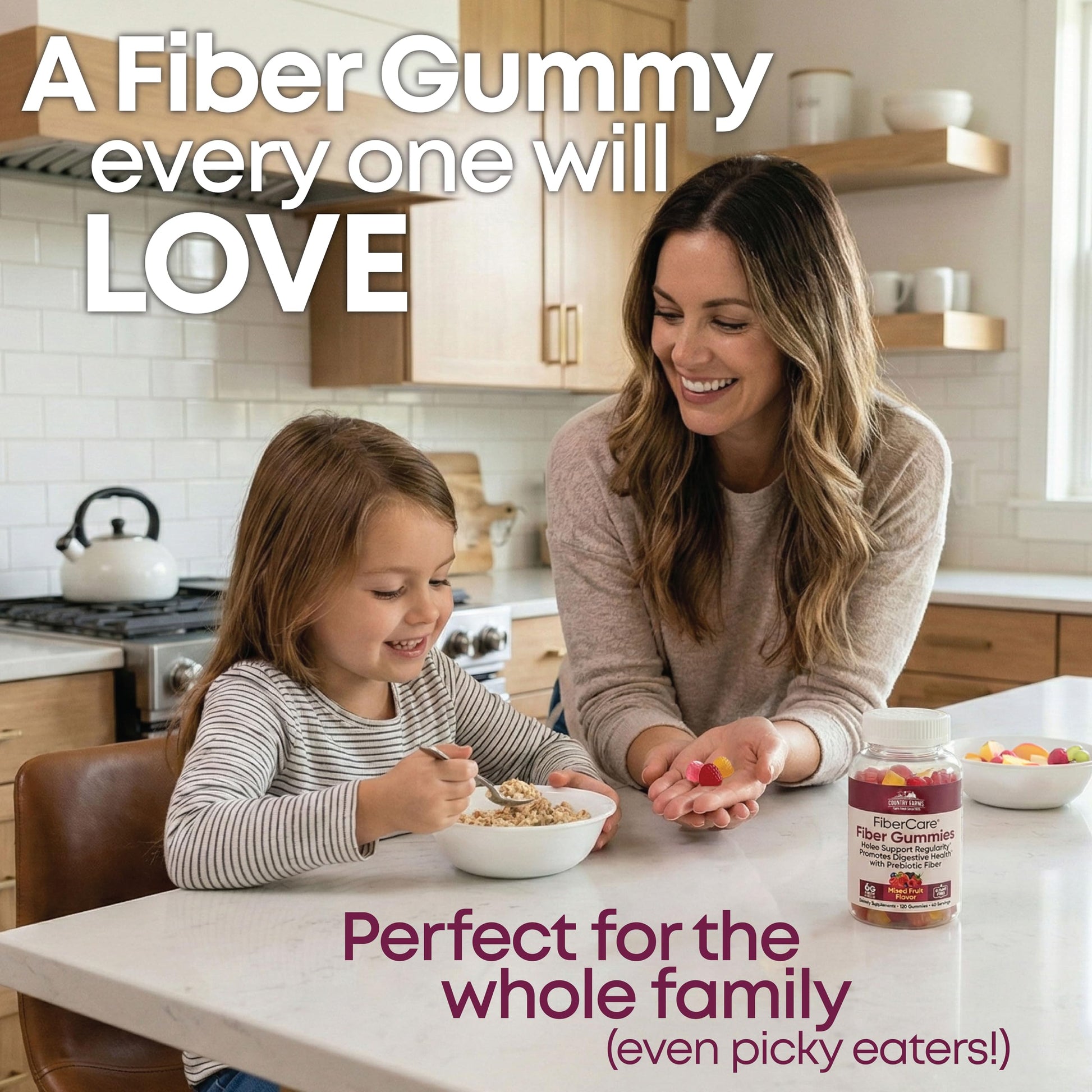 Country Farms gluten free digestive health prebiotic supplement bottle