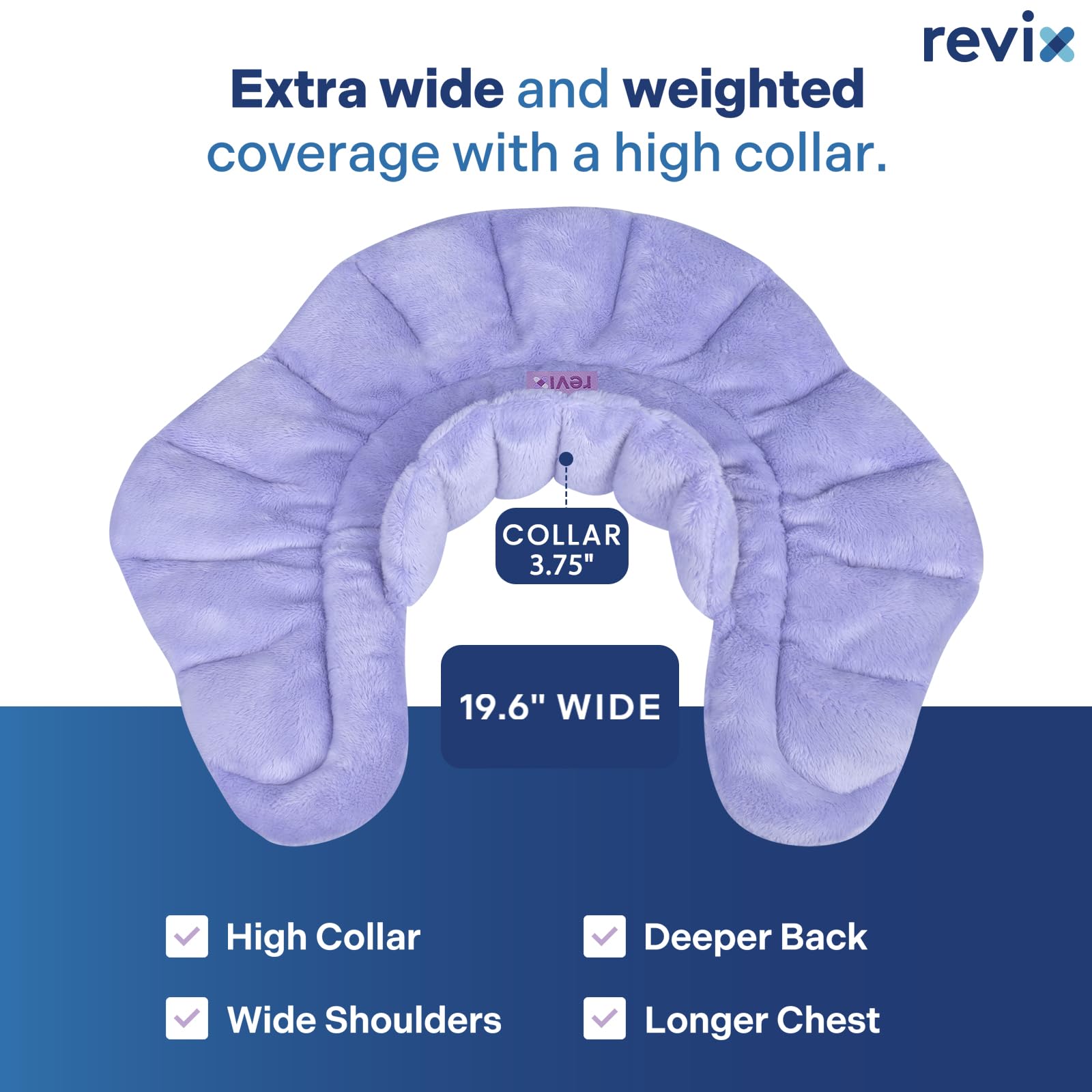 Revix heating pad with moist heat technology texture close up