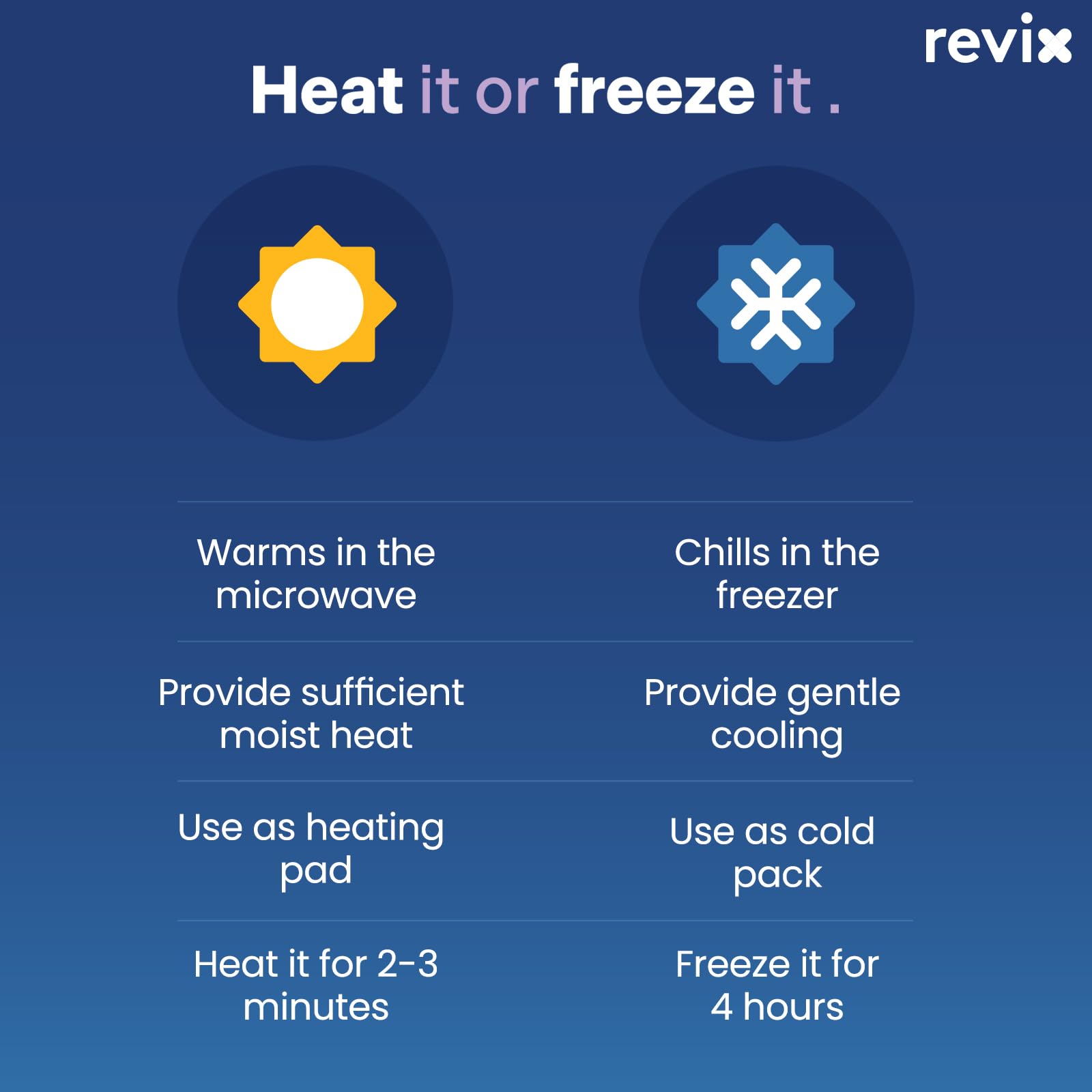 Top view of Revix herb infused aromatherapy neck warmer