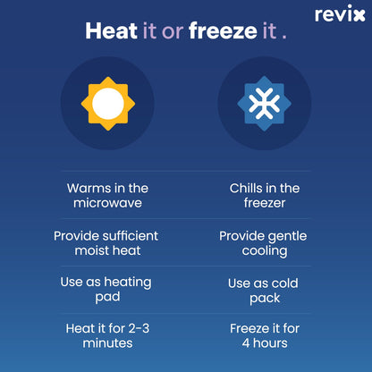 Top view of Revix herb infused aromatherapy neck warmer