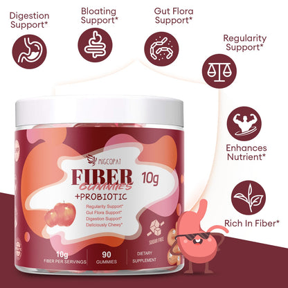 Authentic USA imported Migcopat fiber gummies for adult gut health and immunity.