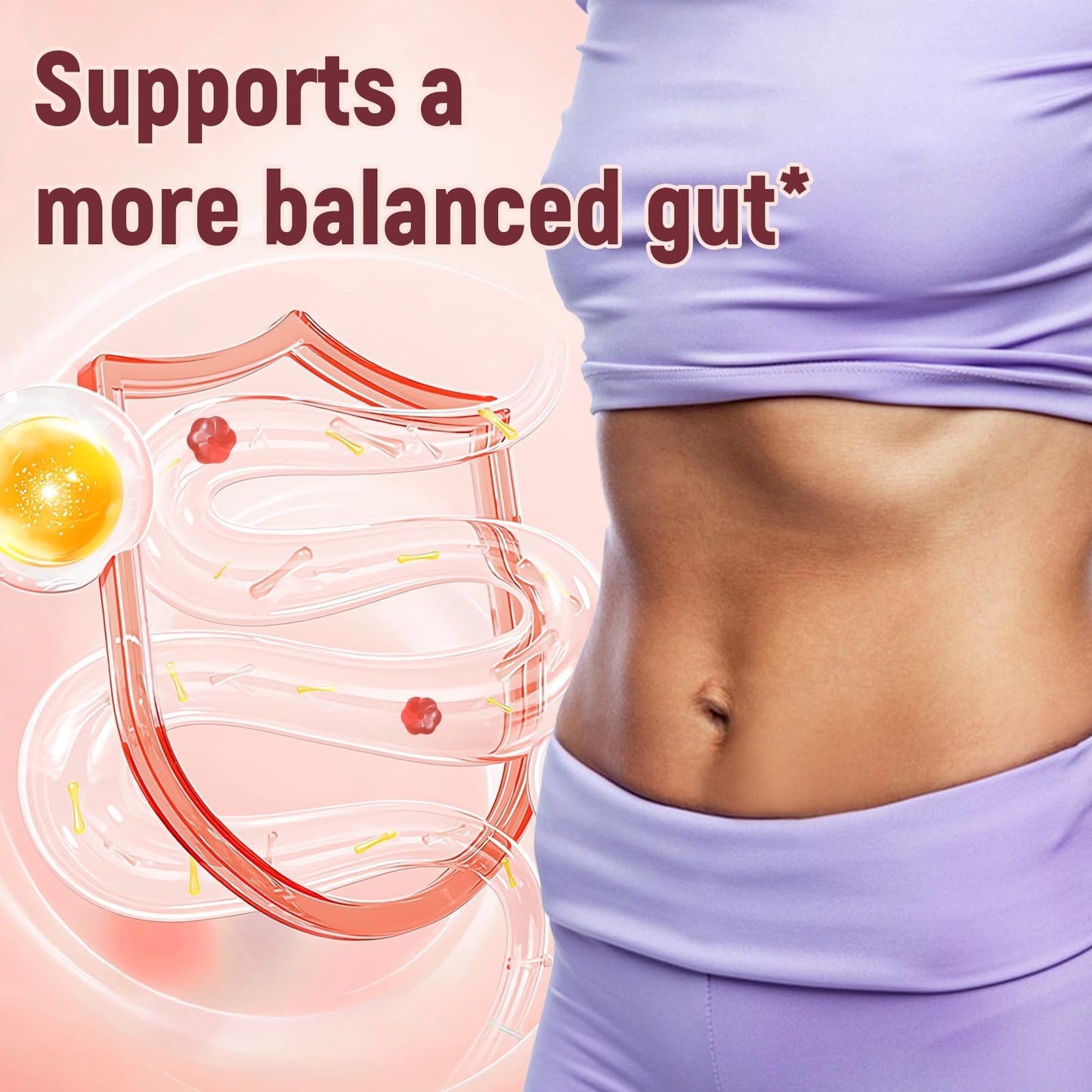 Migcopat 90 gummies packaging highlighting ten billion CFU probiotic blend.