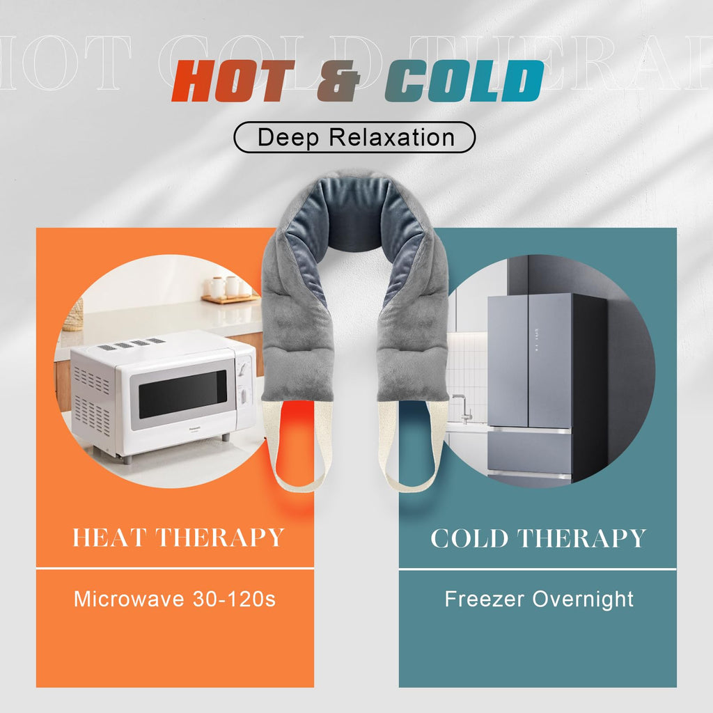 Uncn heating pad demonstrating cold therapy usage in freezer