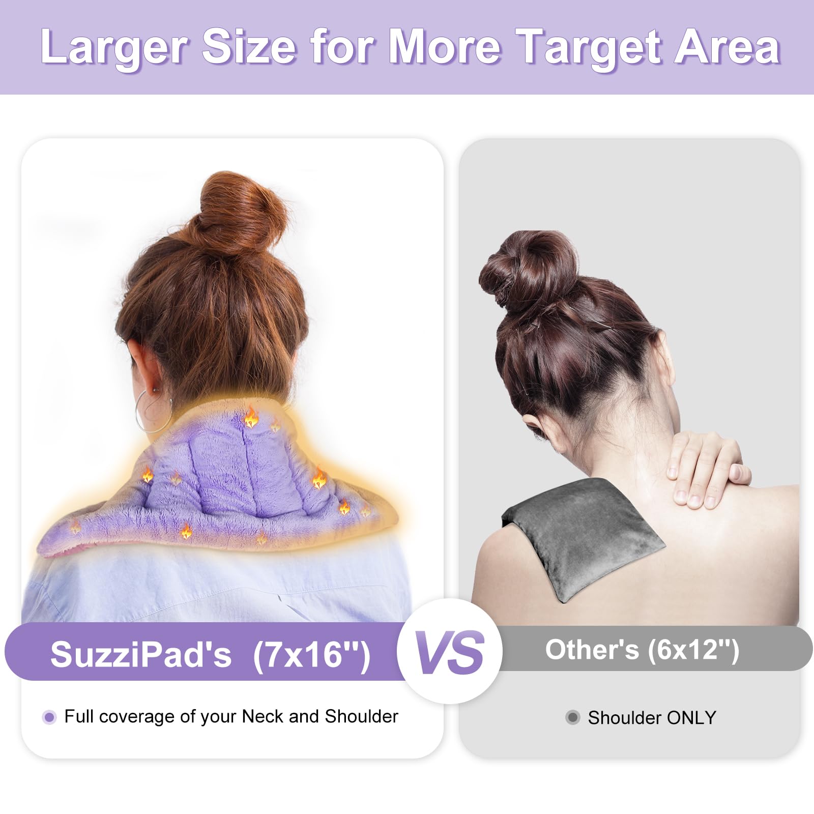 Suzzipad dual fabric minky and velvet texture