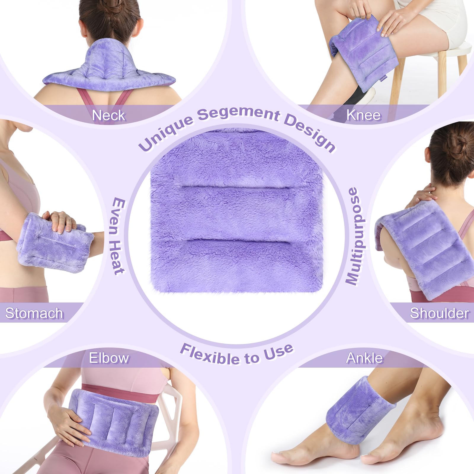 Suzzipad microwave heating pad cold therapy in freezer