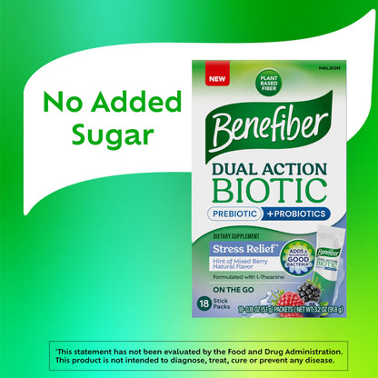 Benefiber 18 count fiber supplement sticks for daily digestive care