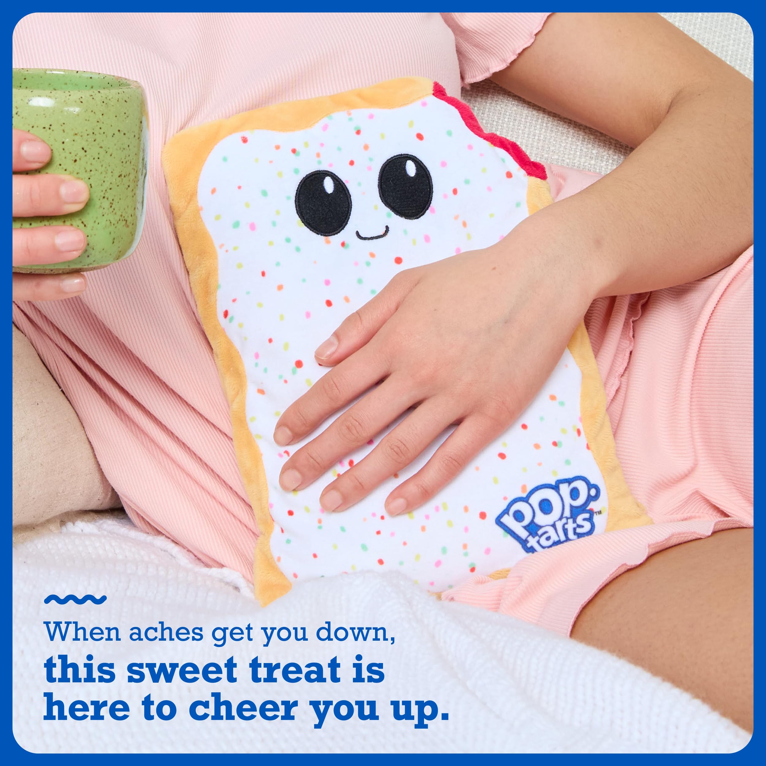 Back view of Pop-Tarts Happy Helpers microwavable plush