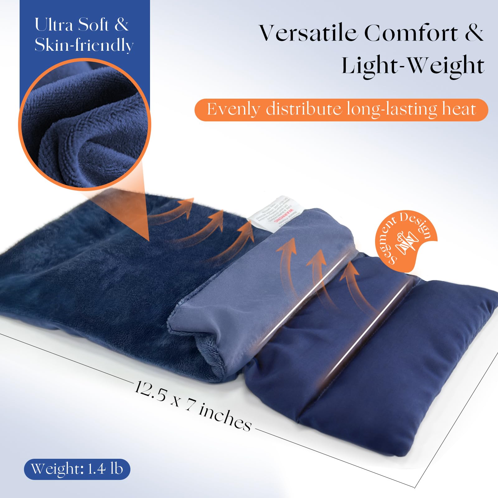 Uncn heat pack placed on shoulder for pain relief