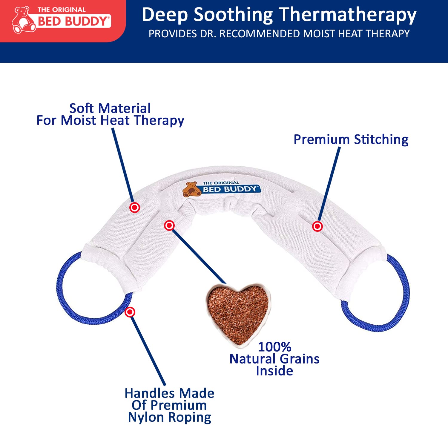 Carex Bed Buddy wrap being removed from microwave